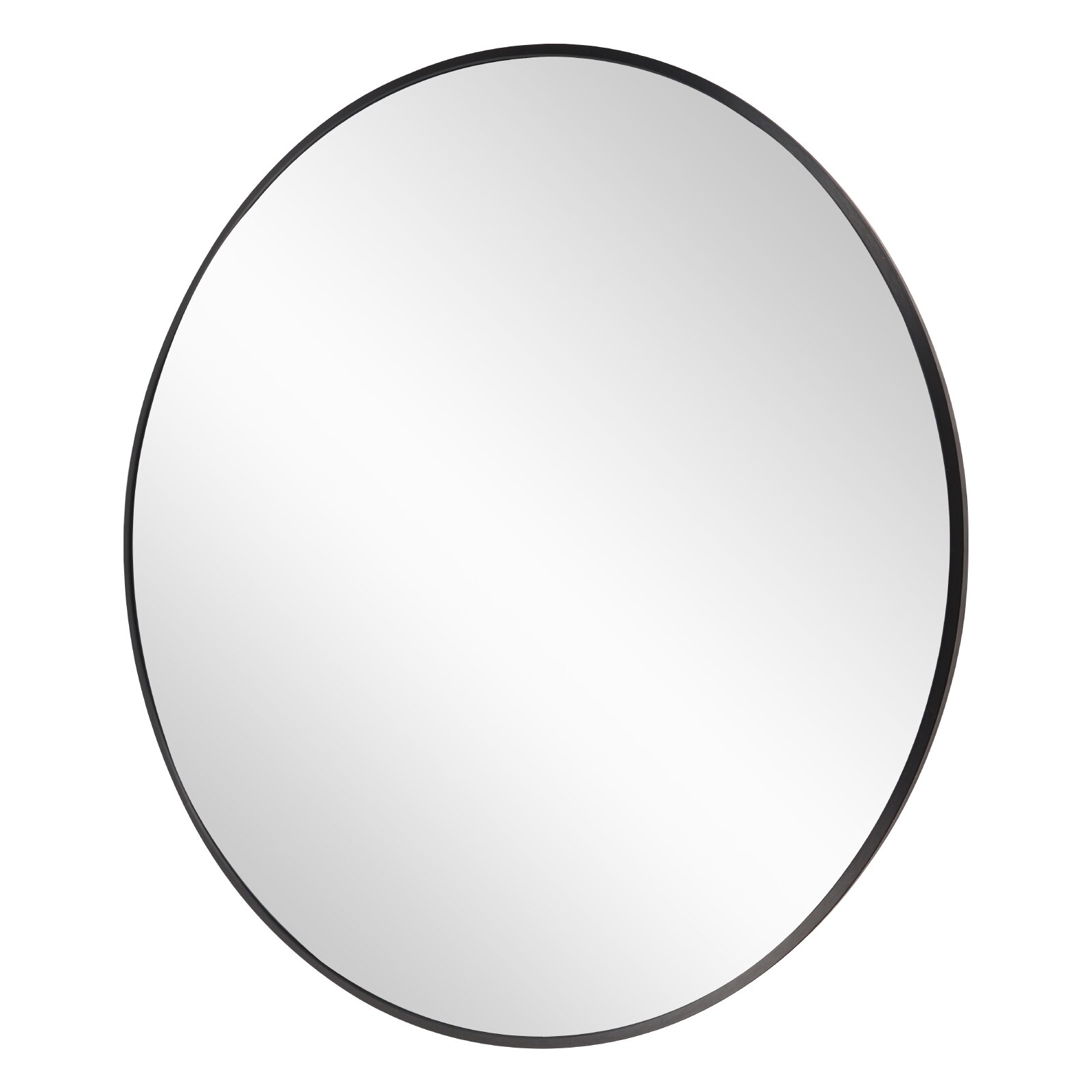 Round Mirror, Black Round Mirror 24 Inch, Circle Wall Mirror Metal Frame, Black Circle Bathroom Mirror, Circular Mirrors For Wall, Living Room, Bedroom, Vanity, Entryway, Hallway._voghion.com